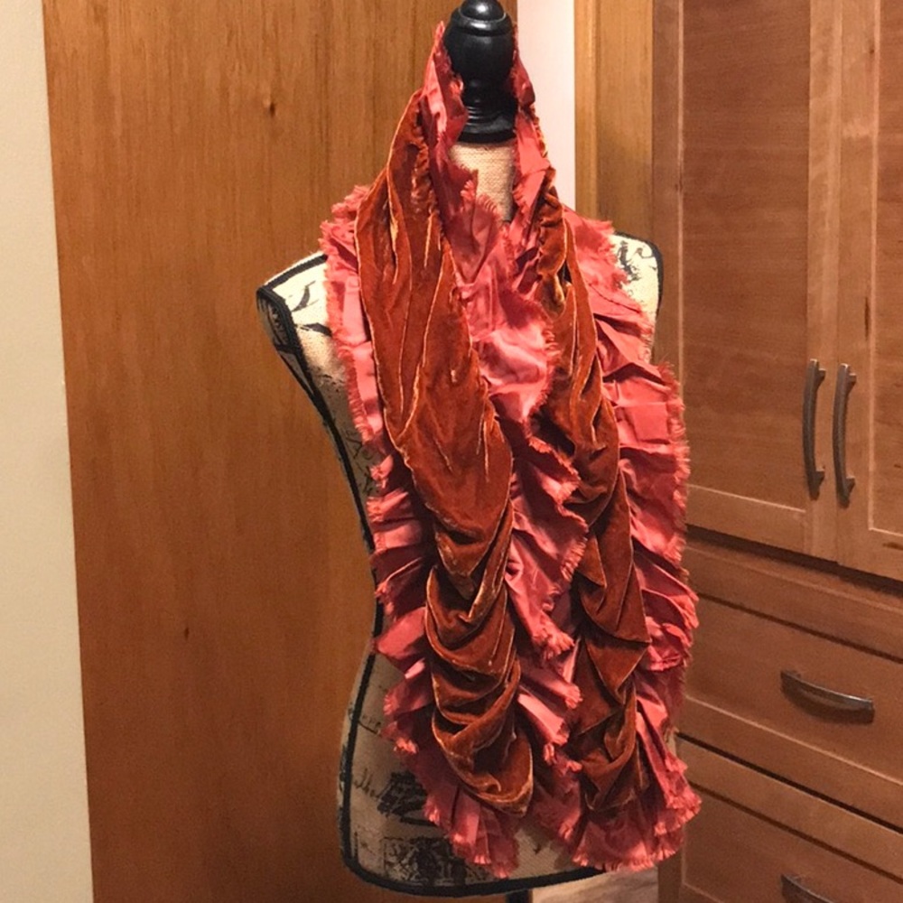 Copper Velvety Scarf